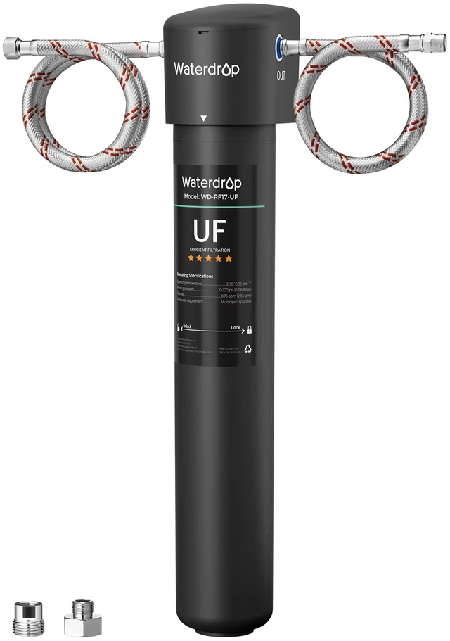 Main image of Waterdrop 17UA-UF 0.01 m Ultra Filtration Under Sink Water Filter System,Reduces Lead, Chlorine, Bad Taste & Odor, Connects Directly to Your Faucet, 3 Years