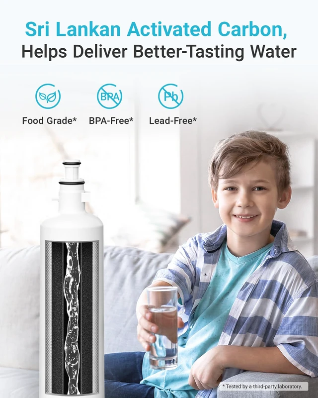 Alt view image 4 of 7 - AQUA CREST AQF-FF19C Water Filter Replacement for GE® RPWFE®, 3 Pack,Replacement for GE® RPWF (with CHIP), GYE22HMKES, GYS22GMNES, GYE22HBLTS