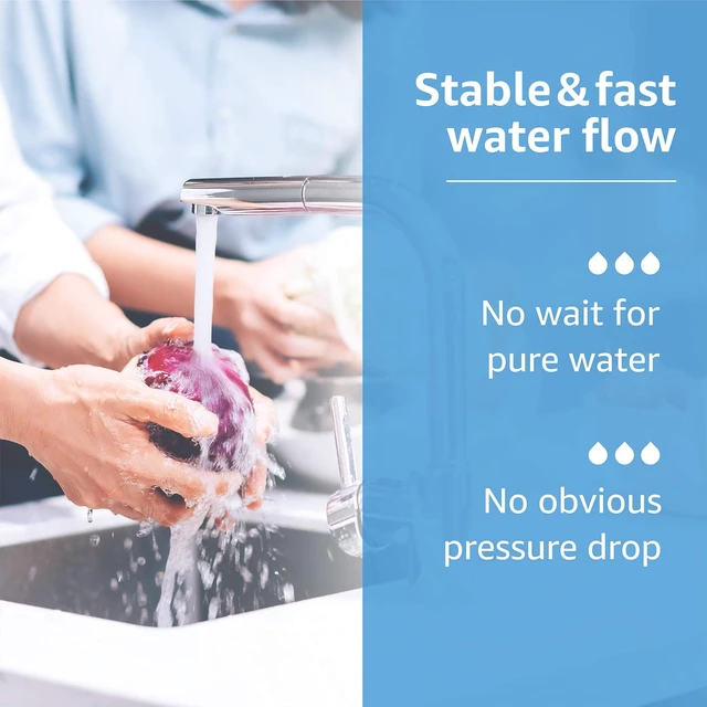 Alt view image 5 of 7 - Waterdrop F-201R Water Filter Replacement for InSinkErator® F-201R, 2 Pack,Compatible with InSinkErator® F-201, HWT-00, HOT100, HOT150® Instant Hot Water Dispenser System, NSF/ANSI 42, 4400 Gallons