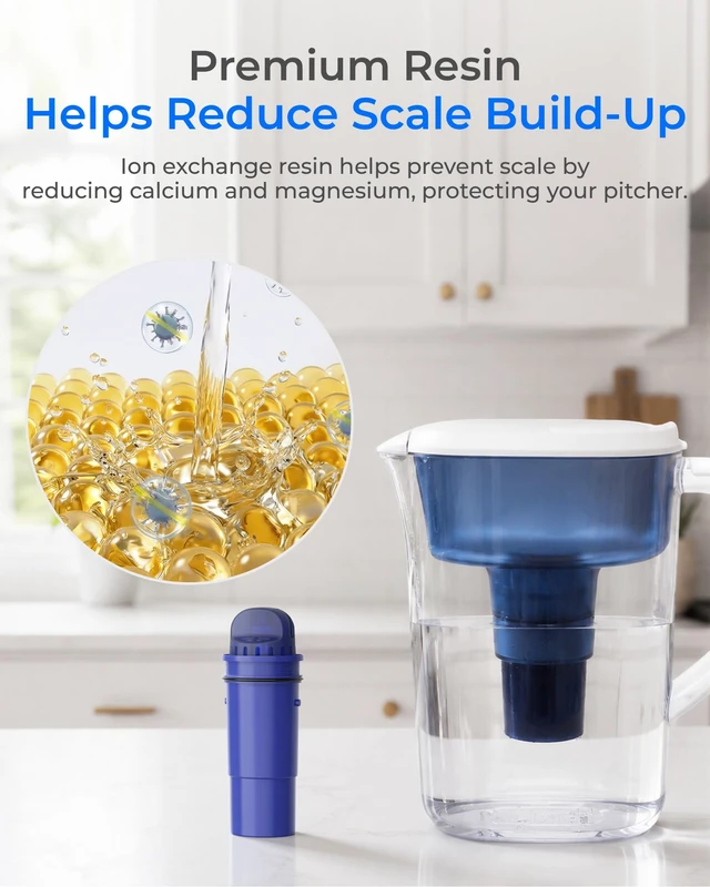 Alt view image 5 of 7 - Waterdrop Pitcher Water Filter Replacement for Pur® Filter PPF951K, 4 Pack,Compatible with Pur®, Pur® Plus Water Filter Pitchers and Dispensers, CRF950Z, PPF900Z, NSF Certified, 60 Gallons
