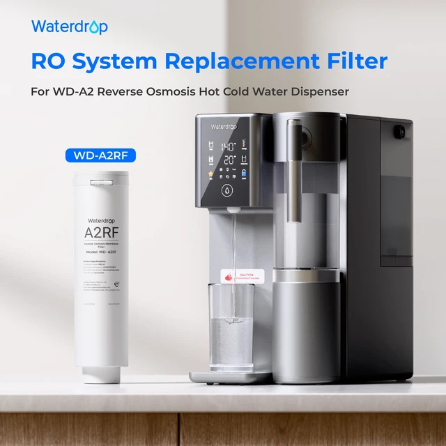 Alt view image 2 of 7 - Waterdrop A2RF Filter, Replacement for A2 RO System, 12-Month Lifetime,Countertop Reverse Osmosis Filter, Enhanced Filtration, Long Filter Lifespan, Easy and Quick Filter Replacement