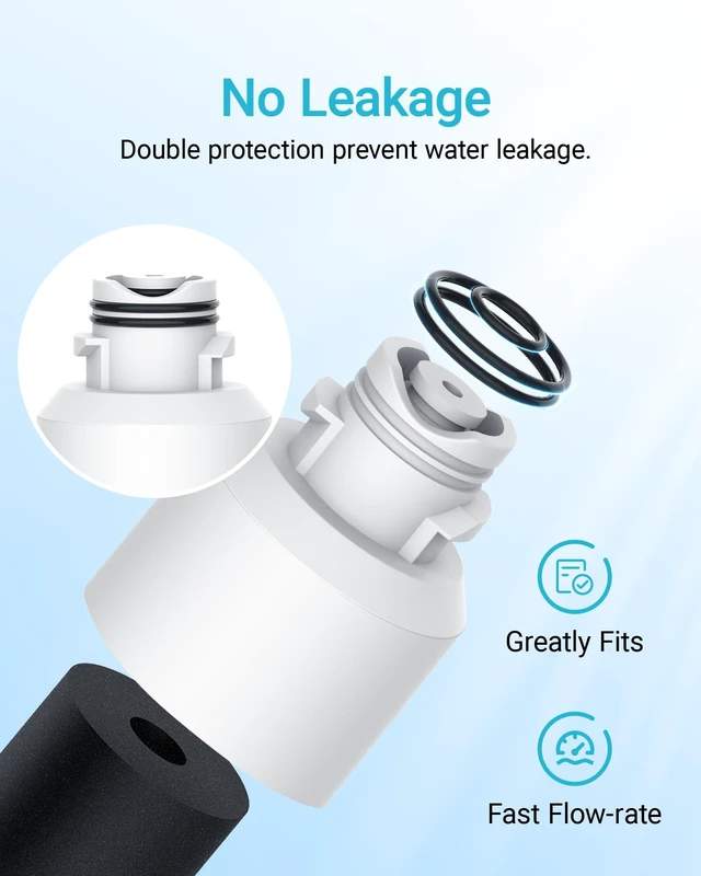 Alt view image 7 of 7 - AQUA CREST AQF-FF27 Replacement for Samsung HAF-CIN/EXP Water Filter 4 Pack,Replacement for DA29-00020B, RF28HMEDBSR, RF263BEAESR, RF4287HARS, HAF-CIN, DA97-08006A, 46-9101, Refrigerator Water Filter