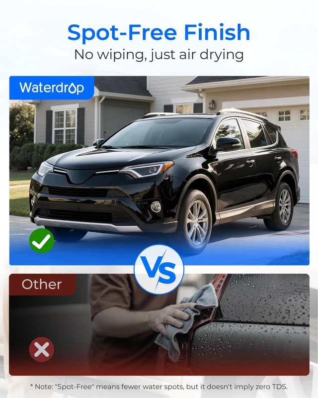 Alt view image 2 of 7 - Waterdrop Hard Water Filter for Hose Car Wash, Reduces Hard Water Spots,Softens Water, Designed for Car Washing, Window & Yard Cleaning, with 2 Flexible Hose Protectors, 4 Pack