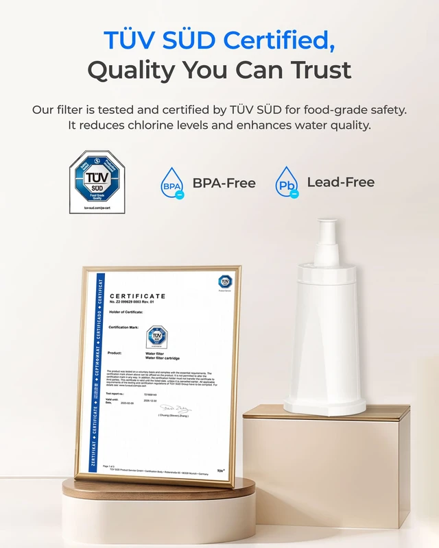 Alt view image 7 of 7 - Waterdrop BES008 Filter Replacement for Breville® Water Filter, 4 Pack,Compatible with Breville® Oracle® Jet BES985, Barista Touch Impress BES881, Barista Touch BES880, TUV SUD Certified