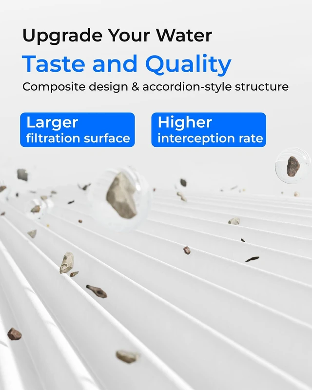 Alt view image 7 of 7 - Waterdrop G5P700-CF Filter, Replacement for G5P700 RO System,6-Month Lifetime, Easy Filter Replacement, Long lifespan, Under-Sink Reverse Osmosis Filter, No Mineral Added