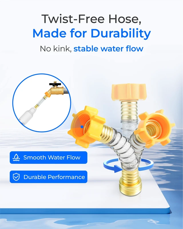 Alt view image 7 of 7 - Waterdrop Hard Water Filter for Hose Car Wash, Reduces Hard Water Spots,Softens Water, Designed for Car Washing, Window & Yard Cleaning, with 2 Flexible Hose Protectors, 4 Pack
