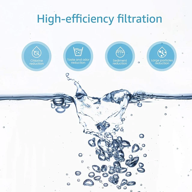Alt view image 2 of 7 - AQUA CREST Faucet Water Filter, Replacement for Brita® Filter, Brita® 36311 On Tap Water Filtration System, FR-200, FF-100, 100 Gallons, Chrome (3 Packs)