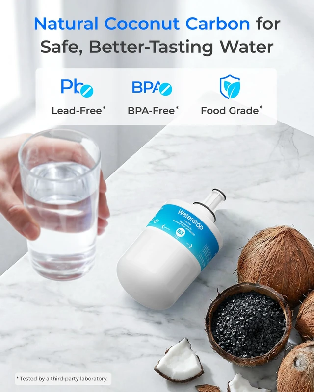 Alt view image 6 of 7 - Waterdrop WD-F11B Replacement for Samsung® DA29-00003G Water Filter, 3 Pack,Replacement for Samsung® DA29-00003B, DA29-00003A, Aqua-Pure Plus, HAFCU1, RFG237AARS, FMS-1, WSS-1 Refrigerator Water Filte