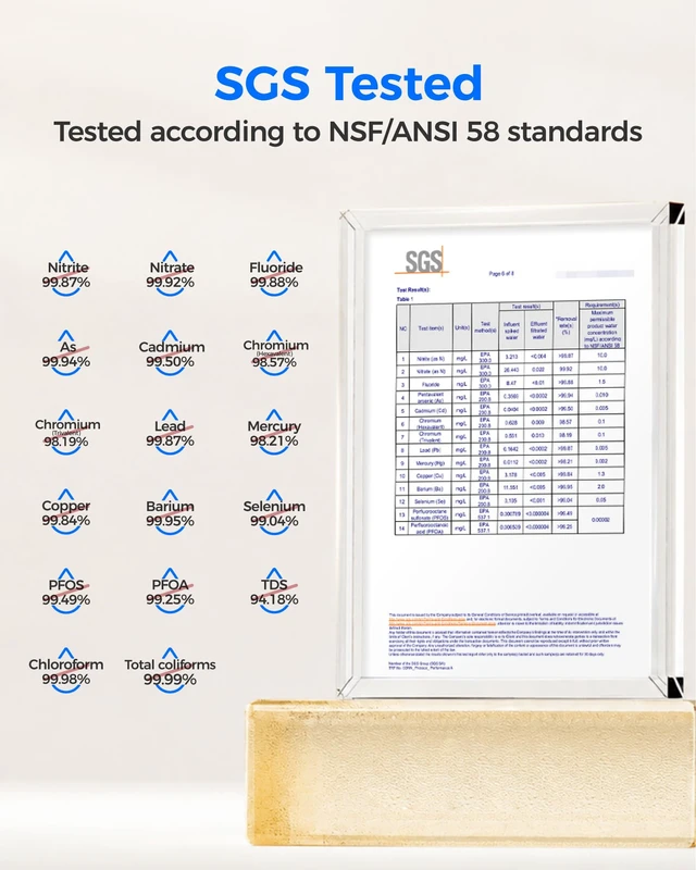 Alt view image 4 of 7 - Waterdrop T3-T Remineralization Reverse Osmosis System, 220 GPD Faster Flow,No Power Needed, 7-Stage Filtration RO Water Filter, SGS Tested referred to NSF/ANSI 58, 2:1 Pure to Drain, Easy Installatio