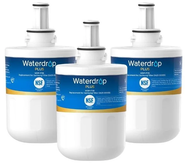 Main image of Waterdrop Plus Water Filter Replacement for Samsung® DA29-00003G, 3 Pack,NSF 401&53&42 Certified Refrigerator Water Filter, Replacement for Samsung® DA29-00003B, DA29-00003A, Aqua-Pure Plus, HAFCU1