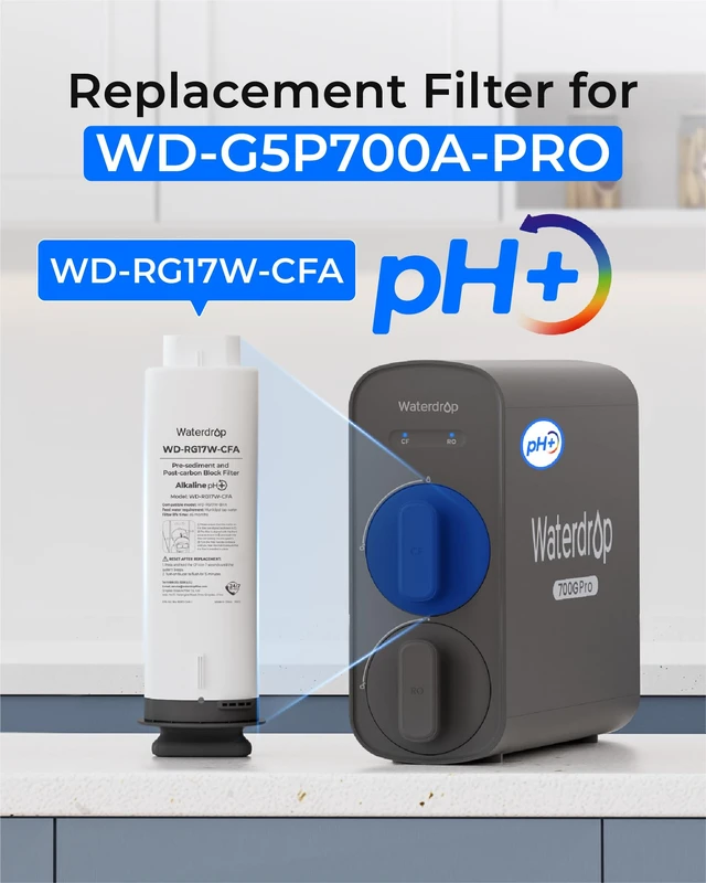 Alt view image 2 of 7 - Waterdrop G5P700A-PRO-CF Filter, Replacement for G5P700A-PRO RO System