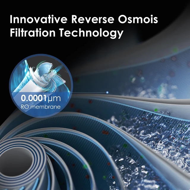 Alt view image 4 of 7 - Waterdrop A1-RO Filter, Replacement for A1 RO System, 12-month Lifetime,Countertop Reverse Osmosis Filter, Enhanced Filtration, Long Filter Lifespan, Easy and Quick Filter Replacement