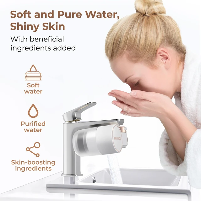 Alt view image 2 of 7 - Waterdrop BFT1 Skincare Bathroom Sink Filter, Water Filter for Sink Faucet,Reduces 99.9% Chlorine, Skin Redness & Scale Control, Water Softner, NSF Certified, 0.000001 mm, 3 Water Dispensing Modes
