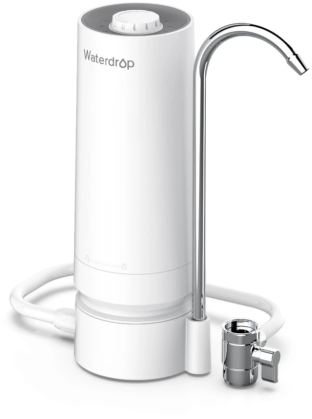 Main image of Waterdrop CTF-05 Water Filter for Sink Faucet with Filter Life Reminder, Reduces Heavy Metals, Bad Odor and 99% Chlorine, Countertop Water Filter System, 4000 Gallons, 1 Filter