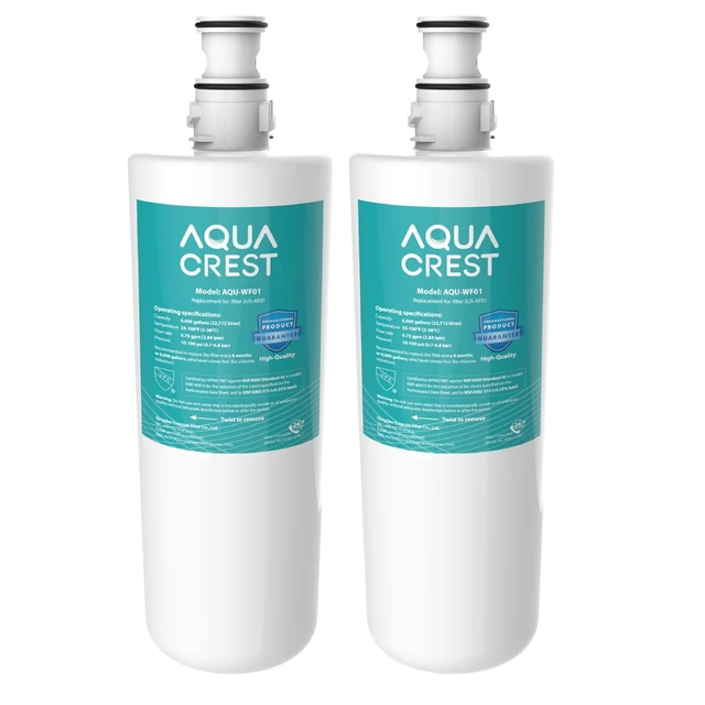 Main image of AQUA CREST 3US-AF01 Water Filter Replacement for Filtrete® 3US-AS01, 2 Pack,Compatible with Standard Filtrete® 3US-AF01, 3US-AS01, Aqua-Pure AP Easy C-CS-FF, WHCF-SRC, WHCF-SUFC, WHCF-SUF, NSF/ANSI 42