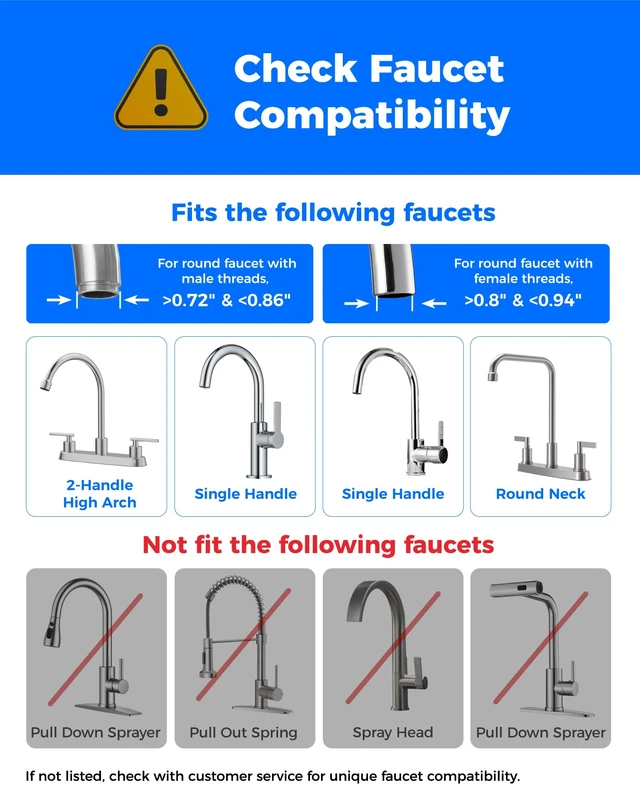 Alt view image 2 of 7 - Waterdrop CTF-05 Water Filter for Sink Faucet with Filter Life Reminder, Reduces Heavy Metals, Bad Odor and 99% Chlorine, Countertop Water Filter System, 4000 Gallons, 1 Filter
