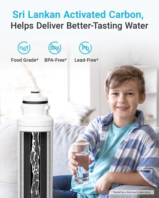 Alt view image 4 of 7 - AQUA CREST DW2042FR-09 Refrigerator Water Filter, 3 Pack,Replacement for Daewoo® DW2042FR, Kenmore® 46-9130, DW2042FR-09, Aqua Crystal® DW2042F-09, FRN-Y22D2V, FRN-Y22D2W, 469013