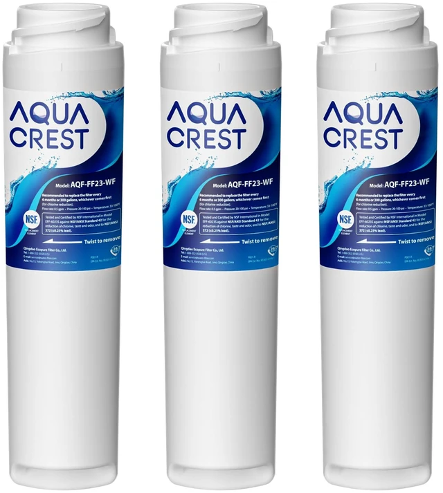 Main image of AQUA CREST GSWF Refrigerator Water Filter, Replacement for GE® GSWF, 3 Pack,Replacement for GE® GSWF Smart Water 238C2334P001, Kenmore® 46-9914, 469914, 9914