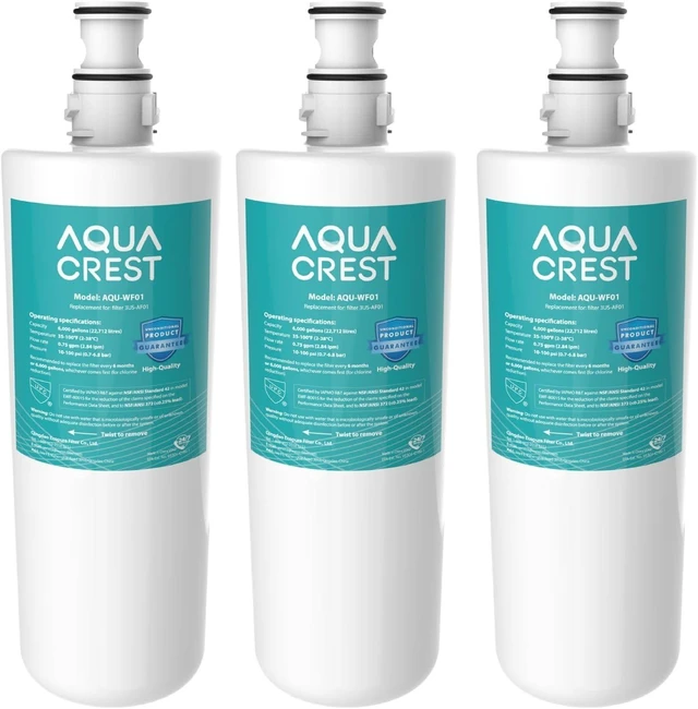 Main image of AQUA CREST 3US-AF01 Water Filter Replacement for Filtrete® 3US-AS01, 3 Pack, Compatible with Standard Filtrete® 3US-AF01, 3US-AS01