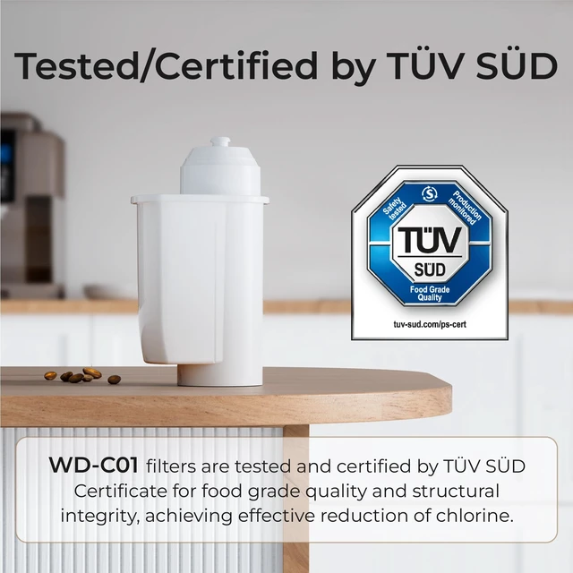 Alt view image 3 of 7 - Waterdrop TCZ7003 Filter Replacement for Bosch® TCZ7003 Filter 3 Pack,Replacement for Bosch® Espresso Machine Coffee Water Filter, Siemens®, TZ70003, TUV SUD Certified