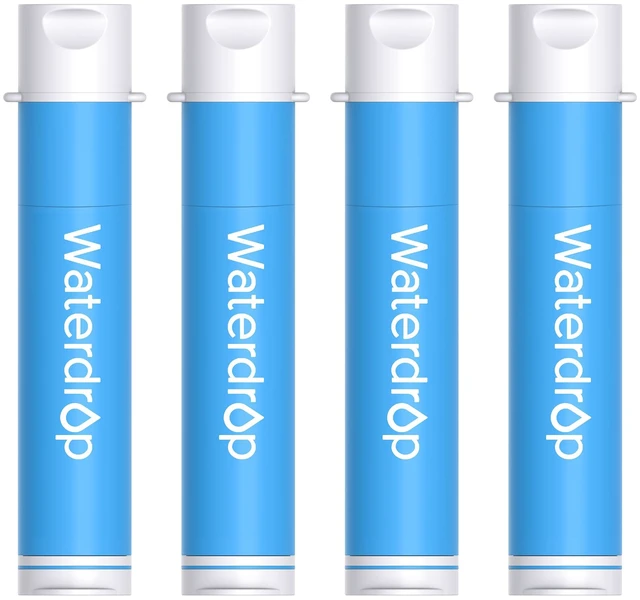 Main image of Waterdrop Portable Water Filter Straw, Camping Water Filter,Survival Water Purifier, 0.1 Micron Filtration for Hiking, Travel & Emergency Preparedness, Survival Gear, 4 Pack
