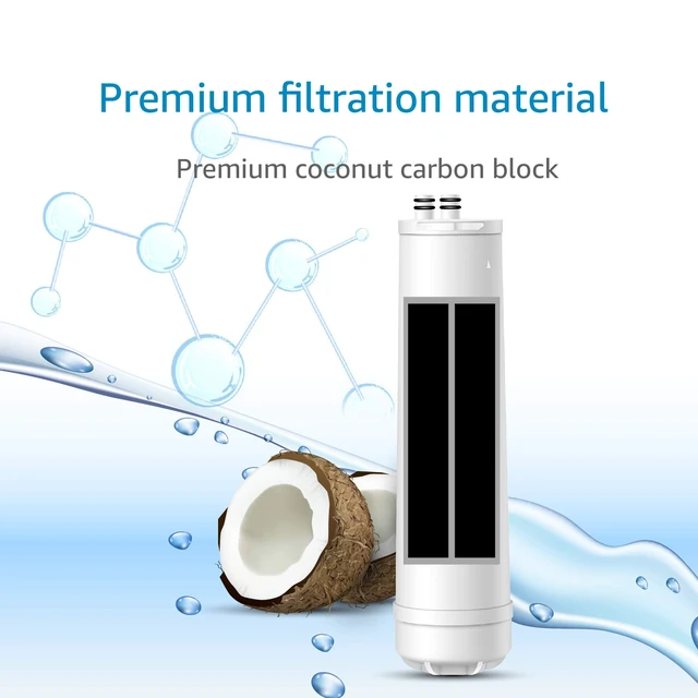 Alt view image 4 of 7 - AQUA CREST RC EZ 3 Water Filter Replacement for Culligan® RC-EZ-3, 1 Pack,Compatible with DuPont® Carbon 3000QT Filter, Culligan® US-EZ-3, RC-EZ-1, Brita® USF-201, USF-202, 2K Gallons