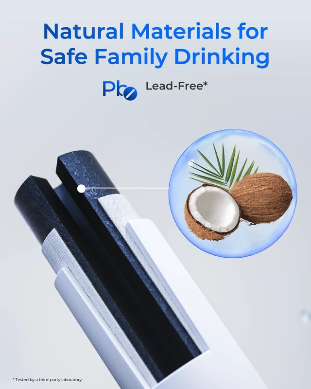 Alt view image 5 of 7 - Waterdrop Plus XWFE® Water Filter, Replacement for GE® XWFE®, Built-in Chip, NSF 401&53, Certified to Reduce Lead&RFAS, Replacement for GE® XWFE/XWF, Compatible with GNE27, GFE26 Series Refrigerators