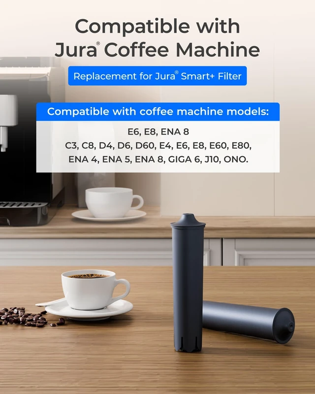 Alt view image 2 of 7 - Waterdrop C03 Replacement for Jura® 24234/71794 Smart Coffee Filter, 3 Pack, Compatible with Jura® E8, E6, ENA 8, Jura® 71794 Claris Smart Filter Cartridge, 24234 Clearyl Smart+ Filter
