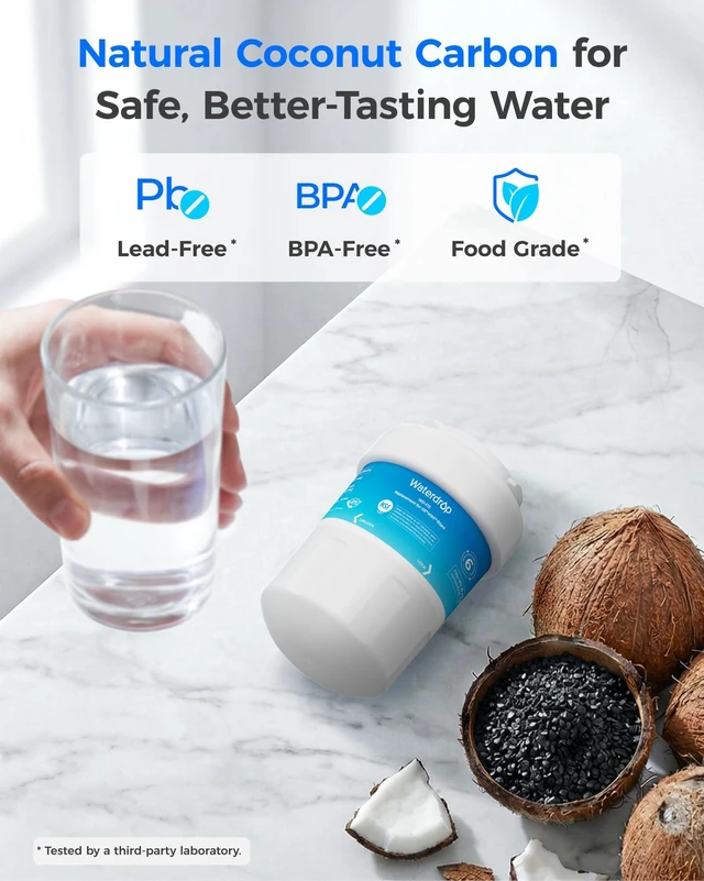 Alt view image 6 of 7 - Waterdrop WD-F13 Refrigerator Water Filter Replacement for GE® MWF®, 3 Pack