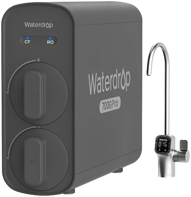 Main image of Waterdrop G5P700-PRO Reverse Osmosis System, 700 GPD Dual Flow Water Filter,NSF/ANSI 58 & 372 Certified, 7-Stage RO Filtration System, 2:1 Pure to Drain, LED Faucet, Tankless Reverse Osmosis System