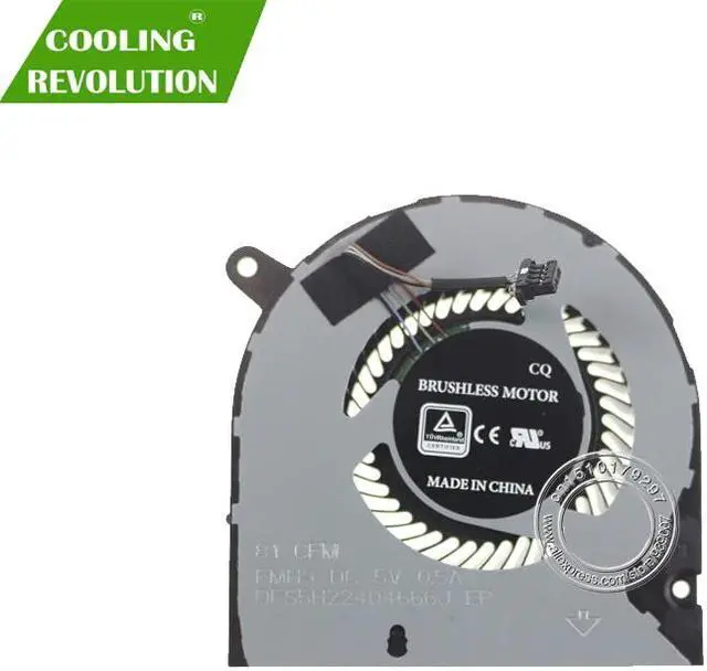 Alt view image 2 of 2 - Laptop CPU Cooling Fan DFS5H22404666J 023.10013.0011 0PC01D PC01D 4PIN DC5V 0.5A