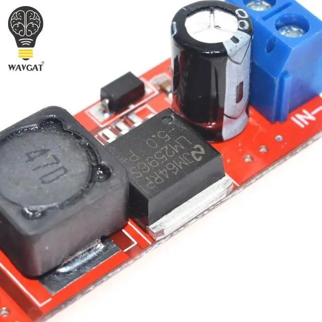 Alt view image 4 of 6 - Dual USB Output DC-DC Step Down Buck Power Module 9V/12V/24V/36V to 5V USB 3A for Vehicle Charger LM2596