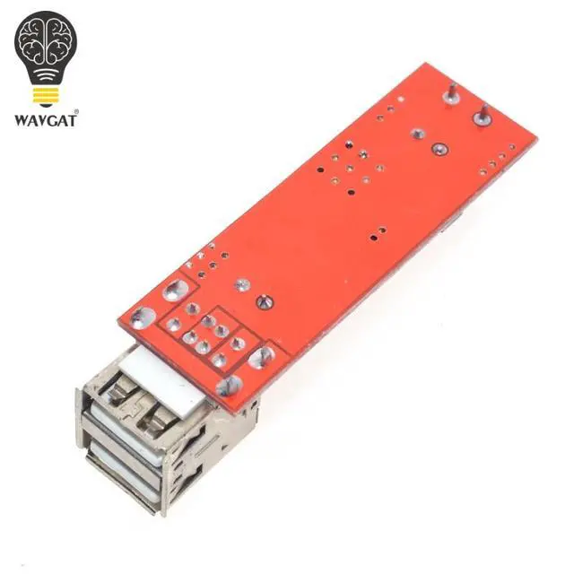 Alt view image 6 of 6 - Dual USB Output DC-DC Step Down Buck Power Module 9V/12V/24V/36V to 5V USB 3A for Vehicle Charger LM2596