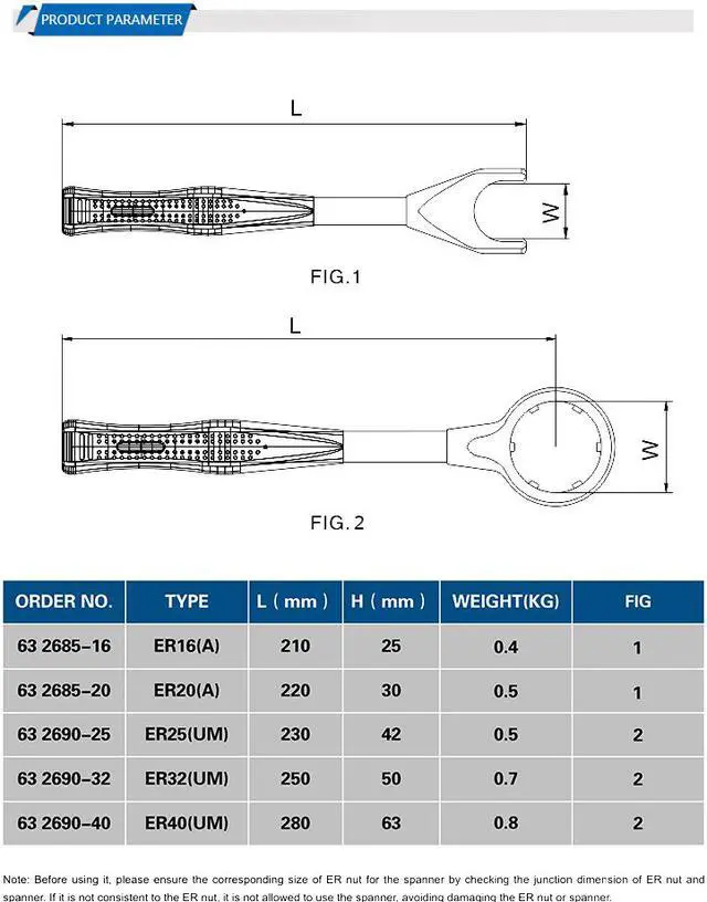 Alt view image 2 of 7 - ER32 Collet Wrench CNC Machine Accessories Collet Chucks ER UM Nut Spanner