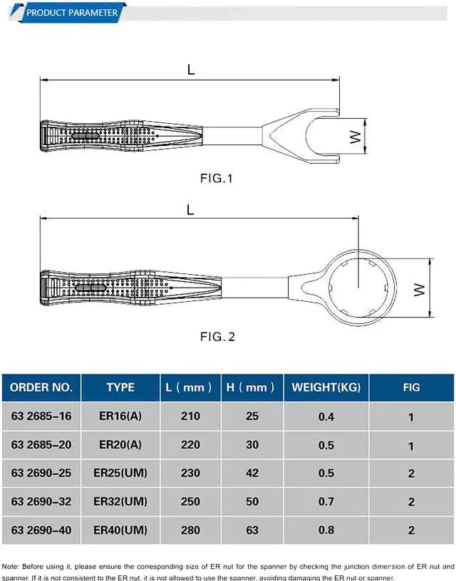 Alt view image 4 of 4 - SFX Brand 1pc ER25 Wrench Match ER25 Nut CNC Machine Accessories ER Nut Spanner