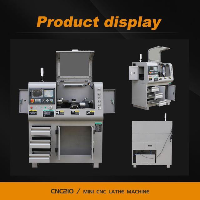 Alt view image 6 of 7 - SFX CNC210 With Stand Mini CNC Lathe Machine Automatic tool feeding High speed Hardware Machine System Siemens 808D with Nice Price