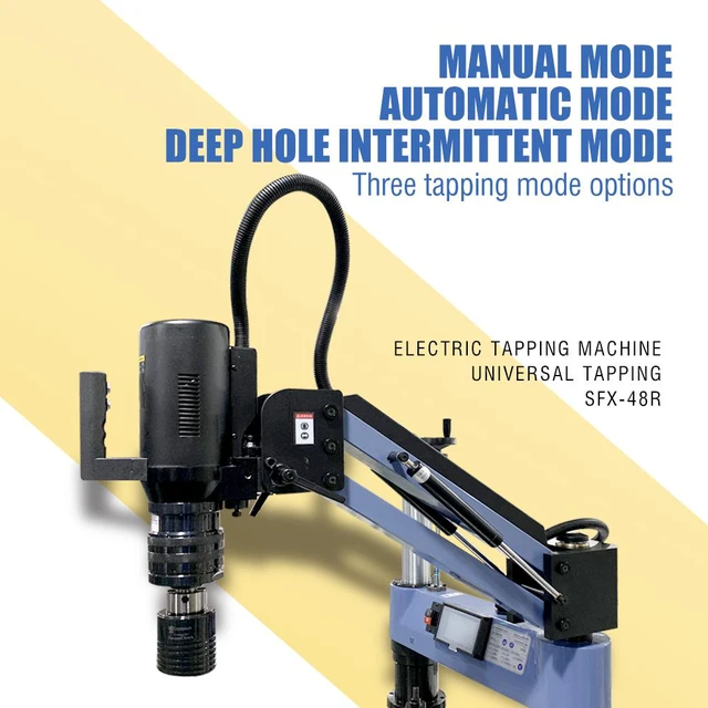 US Stock Arm 360° Universal Tapping Machine Electric Tapper SFX-M48R ...