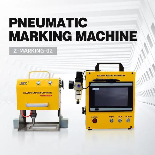Main image of US Stock SFX Portable Pneumatic Marking Machine Working Area 120*50mm Metal Engraver for Vehicle Frame VIN Number