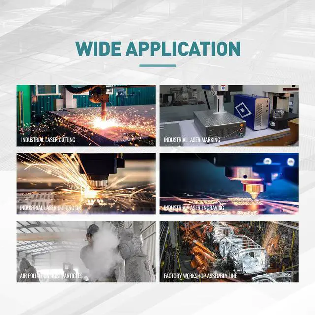 Alt view image 3 of 7 - Laser Solder Fumes Purifier for Smoke Removal,Deodorization,Dust Collection,Marking and Welding Working Air Purifier