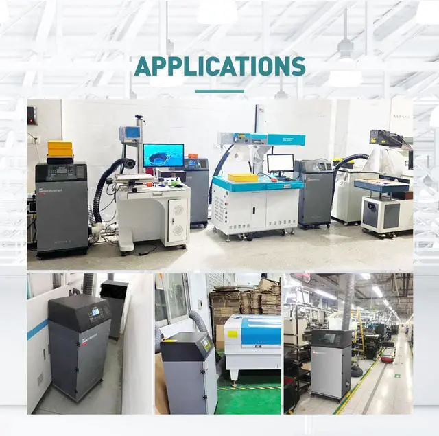 Alt view image 7 of 7 - Laser Solder Fumes Purifier for Smoke Removal,Deodorization,Dust Collection,Marking and Welding Working Air Purifier