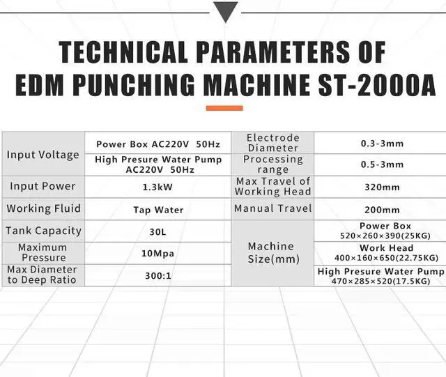 Alt view image 3 of 7 - MB-2000C Mobile EDM 0.3-3mm Small Holde Drilling Machine Discharge Portable Efficient Mold Small Hole Punching Machine