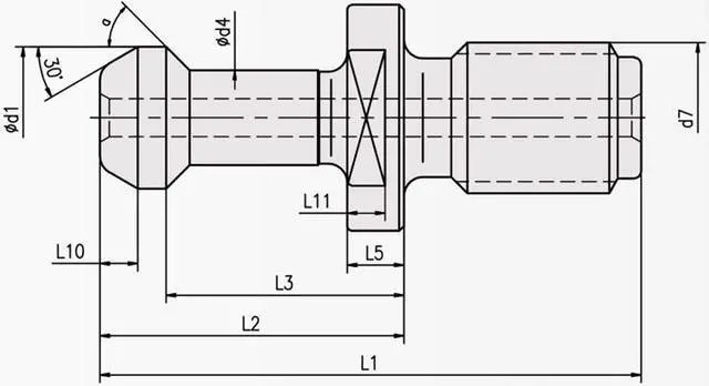 Alt view image 3 of 3 - SFX 5PCS CAT40 Pull Stud Retention Knob Fit HAAS CAT40 CNC Machine Accessories