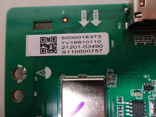 Alt view image 2 of 4 - Vizio V755-J04 Main Board 21201-03490 (TD.MT5691.U751)