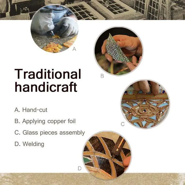 Alt view image 6 of 6 - Bieye L10702 Dragonfly Tiffany Style Stained Glass Floor Reading Lamp with 12 Inch Wide Lampshade Metal Base, Adjustable Light Direction, 62 inch Tall, Blue Orange