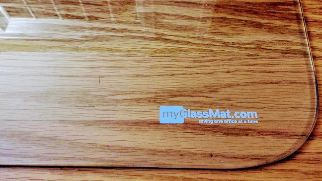 Alt view image 6 of 7 - 36 X 48-Inch Tempered Glass Chair Mat for Carpet and Hard Floors, Rounded Corners, Smooth Polished Edges, 1/4-Inch Thick, Clear Glass (gcm36x48)