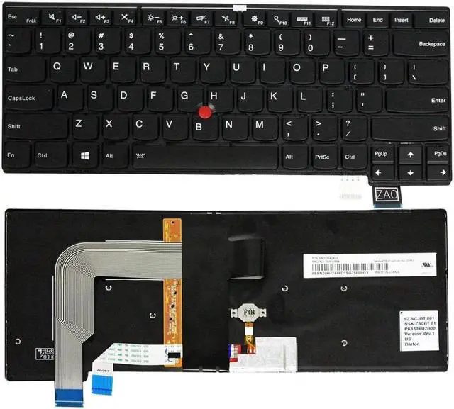 Main image of New US Black Backlit Keyboard For IBM Lenovo ThinkPad 13 1st MT 20GJ 20GK P/N: 01EN682 01EN723 01EN712 01EN753 9Z.NCJBT.601 NSK-ZA6BT 01