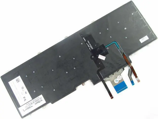 Alt view image 2 of 2 - Replacement Backlit Keyboard No Frame For Dell Latitude 5550 E5550 E5570 5580 E5580, US Layout Black Color