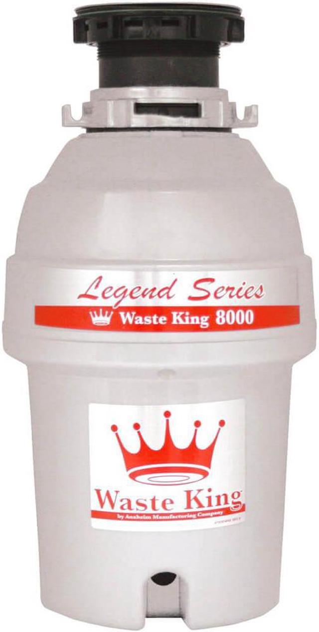 Waste King L-8000 Legend Series 1.0-Horsepower Continuous-Feed Garbage  Disposal
