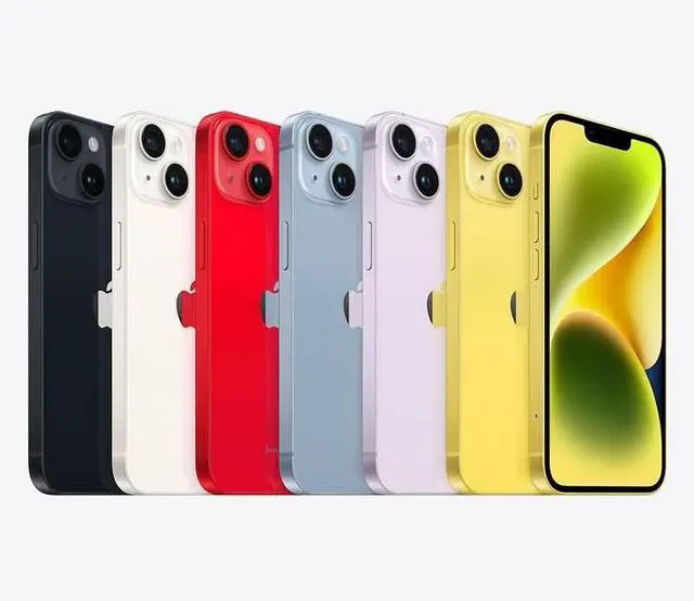 Alt view image 4 of 5 - Apple iPhone 14 128GB Fully Unlocked - Yellow (Grade B)