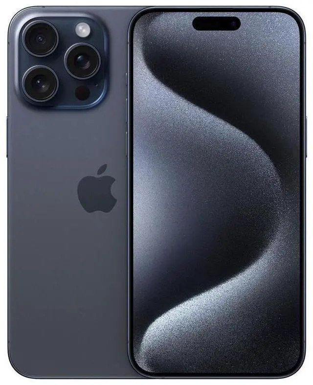 Main image of Apple iPhone 15 Pro Max 1TB Fully Unlocked - Blue Titanium (Grade A)